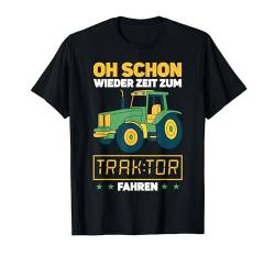 Jungs Trecker Traktor Kinder Traktorfahrer Schlepper T-Shirt von Lustige Landwirtschaft & Traktor Geschenke
