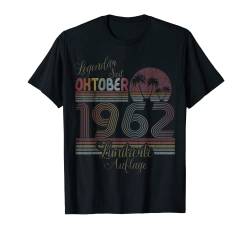 Geburtstags Design Legendär seit Oktober 1962 T-Shirt von Lustige Legendäre Geburtstags Designs