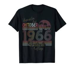 Geburtstags Design Legendär seit Oktober 1966 T-Shirt von Lustige Legendäre Geburtstags Designs