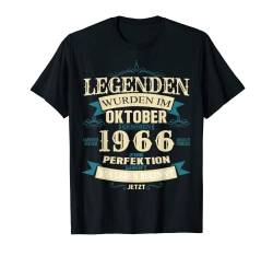 Geburtstags Design Legenden wurden im Oktober 1966 geboren T-Shirt von Lustige Legendäre Geburtstags Designs