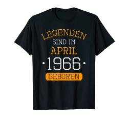 Legenden Sind Im April 1966 Geboren Geburtstag Jahrgang T-Shirt von Lustige Legendäre Geburtstags Vintage April