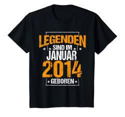 Kinder Legenden Sind Im Januar 2014 Geboren Geburtstag Jahrgang T-Shirt von Lustige Legendäre Geburtstags Vintage Januar