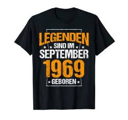 Legenden Sind Im September 1969 Geboren Geburtstag Jahrgang T-Shirt von Lustige Legendäre Geburtstags Vintage September