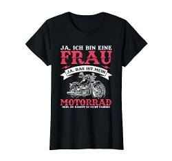 Biker Motorradfahrer Motorrad Damen Biker Motiv T-Shirt von Lustige Motorrad Shirts Herren & Biker Geschenke