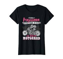 Biker Motorradfahrerin Motorrad Damen Biker Motiv Bikerin T-Shirt von Lustige Motorrad Shirts Herren & Biker Geschenke