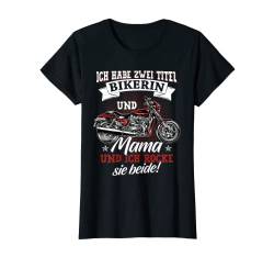 Motorradfahrerin Motorrad Mama Damen Biker Motiv Bikerin T-Shirt von Lustige Motorrad Shirts Herren & Biker Geschenke