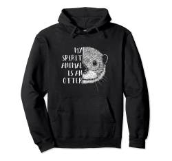 Otter Geisttier Spirituell Tier Damen Geschenk Otter Pullover Hoodie von Lustige Otter Sachen für Damen, Herren & Kinder