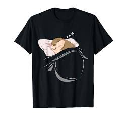 Otter schläft Schlummer Schlafanzug Oberteil Geschenk Otter T-Shirt von Lustige Otter Sachen für Damen, Herren & Kinder