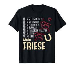 Damen Pferdespruch Reiterin Geschenk Friese Pferde T-Shirt von Lustige Pferde Sprüche Kleidung