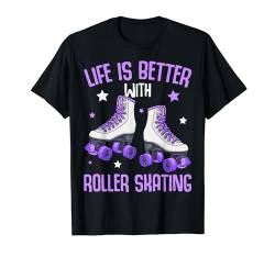 Rollschuhe Mädchen Roller Girl Rollschuh Roller Skates T-Shirt von Lustige Rollschuh Geschenkidee