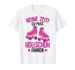 Rollschuhe Roller Girl Retro Rollschuh Mädchen T-Shirt von Lustige Rollschuh Geschenkidee