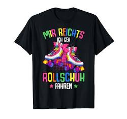 Rollschuhe Roller Girl Retro Rollschuh Mädchen T-Shirt von Lustige Rollschuh Geschenkidee