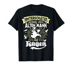 Rügen Urlaub Spruch Unterschätze Mann Rügen T-Shirt von Lustige Rügen Sprüche Ostseeinsel Rügener Souvenir