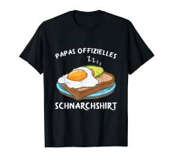 Herren Papas Offizielles Schlafshirt Schnarchshirt Avocado Pyjama T-Shirt von Lustige Schlaf Geschenke Für Schnarchende Papas
