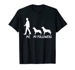 ICH MEINE FOLLOWER Golden Retriever Hunde Liebhaber Hund T-Shirt von Lustige Social Media Like Damen und Herren Designs