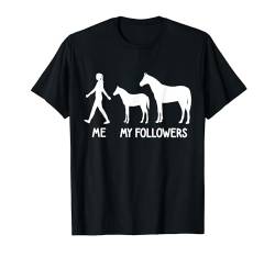 ICH MEINE FOLLOWER Pferde Liebhaber Pferd Reiter Reiten T-Shirt von Lustige Social Media Like Damen und Herren Designs