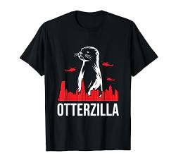 Otterzilla Lustiges Otter Geschenk T-Shirt von Lustige Sprüche Geschenke & Co.