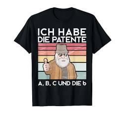 Patent A B C Und Die 6 Kapitän Zur See Hamburg Geschenk T-Shirt von Lustige Sprüche Geschenke & Co.