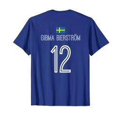Schwedische Namen Sauf und Party Trikot Fußball T-Shirt von Lustige Sprüche auf Schweden Trikots für Ibiza