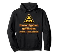 Hausaufgaben Allergie Warnung Sarkasmus Witzig Schule Uni Pullover Hoodie von Lustige Sprüche für Schüler Studenten Schulanfang