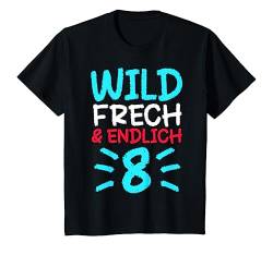 Kinder 8. Geburtstag 8 Jahre Junge Acht Wild Frech & Endlich 8 T-Shirt von Lustige Sprüche & Geschenke