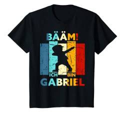 Kinder Bääm! Ich Bin Gabriel Name Vorname Geburtstag T-Shirt von Lustige Sprüche & Geschenke
