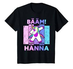 Kinder Bääm! Ich Bin Hanna Name Vorname Geburtstag T-Shirt von Lustige Sprüche & Geschenke
