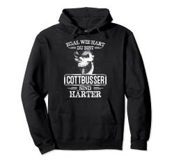 Cottbusser sind härter Städte Kleidung Stadt Cottbus Pullover Hoodie von Lustige Städte Outfits für Damen und Herren