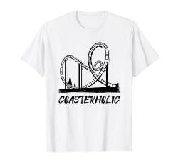 Coasterholic Freizeitpark Achterbahn T-Shirt von Lustige Themenpark & Achterbahn Geschenkideen