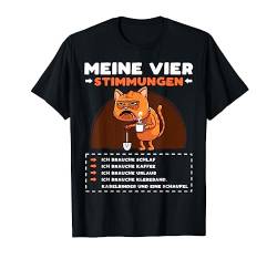 Katze Lustige Sprüche Urlaub Müde Kaffee T-Shirt von Lustige Tshirts Für Männer Und Frauen Und Mehr