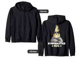 Nymphensittich Papa Vogel Papagei Kapuzenjacke von Lustige Vogel Liebhaber Geschenkideen