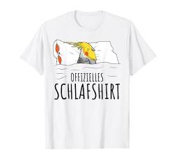 Offizielles Schlafshirt Nymphensittich Liebhaber Schlafen T-Shirt von Lustige Vogel Liebhaber Geschenkideen