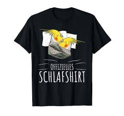 Offizielles Schlafshirt Nymphensittich Liebhaber T-Shirt von Lustige Vogel Liebhaber Geschenkideen