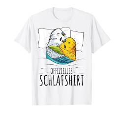 Offizielles Schlafshirt Wellensittich Liebhaber Welli T-Shirt von Lustige Vogel Liebhaber Geschenkideen