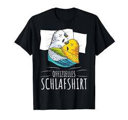 Offizielles Schlafshirt Wellensittich Liebhaber Welli T-Shirt von Lustige Vogel Liebhaber Geschenkideen