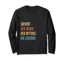 Funny German First Name Design - Sievert Langarmshirt von Lustige Vornamen-Designs für Männer