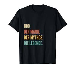 Funny German First Name Design - Udo T-Shirt von Lustige Vornamen-Designs für Männer