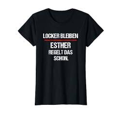 ESTHER TShirt Lustig Spruch Regelt Das Schon Vorname T-Shirt von Lustige Vornamen Sprüche & Namen für Damen