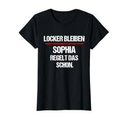 SOPHIA TShirt Lustig Spruch Regelt Das Schon Vorname T-Shirt von Lustige Vornamen Sprüche & Namen für Damen