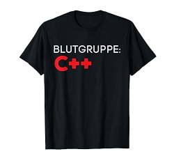 Blutgruppe C++ Weihnachts Geschenk Lustiges Itler Nerd Shirt T-Shirt von Lustige Weihnachts Geschenke Adventskalender Ideen