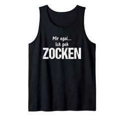 Egal Ich Geh Zocken Gamer Lustige Weihnachts Geschenk Shirt Tank Top von Lustige Weihnachts Geschenke Adventskalender Ideen