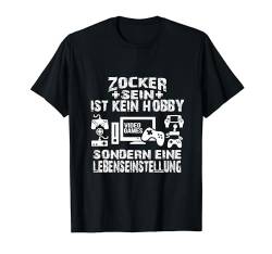 Gamer Leben Lustiges Weihnachts Geschenk Shirt Zocker Idee T-Shirt von Lustige Weihnachts Geschenke Adventskalender Ideen