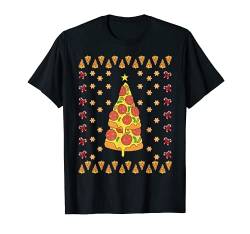 Pizza Lustiges Weihnachts Geschenk Ugly Shirt Witzige Idee T-Shirt von Lustige Weihnachts Geschenke Adventskalender Ideen