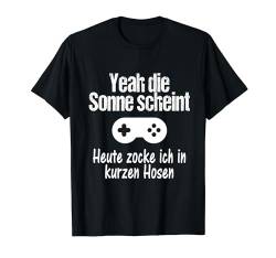 Sonne Zocker Gamer Lustiges Geschenk Vatertags Shirt Witzig T-Shirt von Lustige Weihnachts Geschenke Adventskalender Ideen