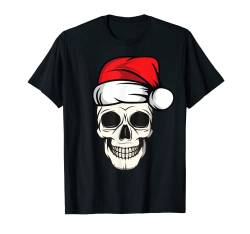 Weihnachtsoutfit Totenkopf Weihnachten Weihnachtsmütze T-Shirt von Lustige Weihnachts Shirts & Geschenk Co.