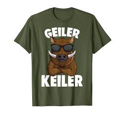 Wildschwein Keiler Jäger T-Shirt von Lustige Wildschwein & Jäger Geschenkideen
