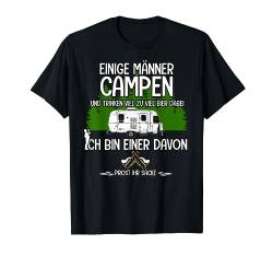 Herren Herren einige Männer Campen - Camper, Bier & Camping T-Shirt von Lustige Wohnwagen Camper Camping Geschenke