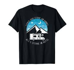 Lieber 1000 Sterne am Himmel Wohnmobil Wohnwagen T-Shirt von Lustige Wohnwagen Camper Camping Geschenke