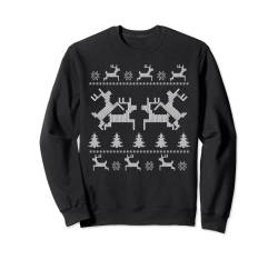 Rentiere Weihnachten Humor Ugly Christmas Sweater Sweatshirt von Lustige XMas Outfits