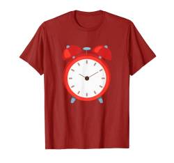 Wecker-Kostüm T-Shirt von Lustige einfache faule Last-Minute-Kostüme